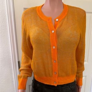 Zara - L Orange Sweater/Cardigan - Lightweight